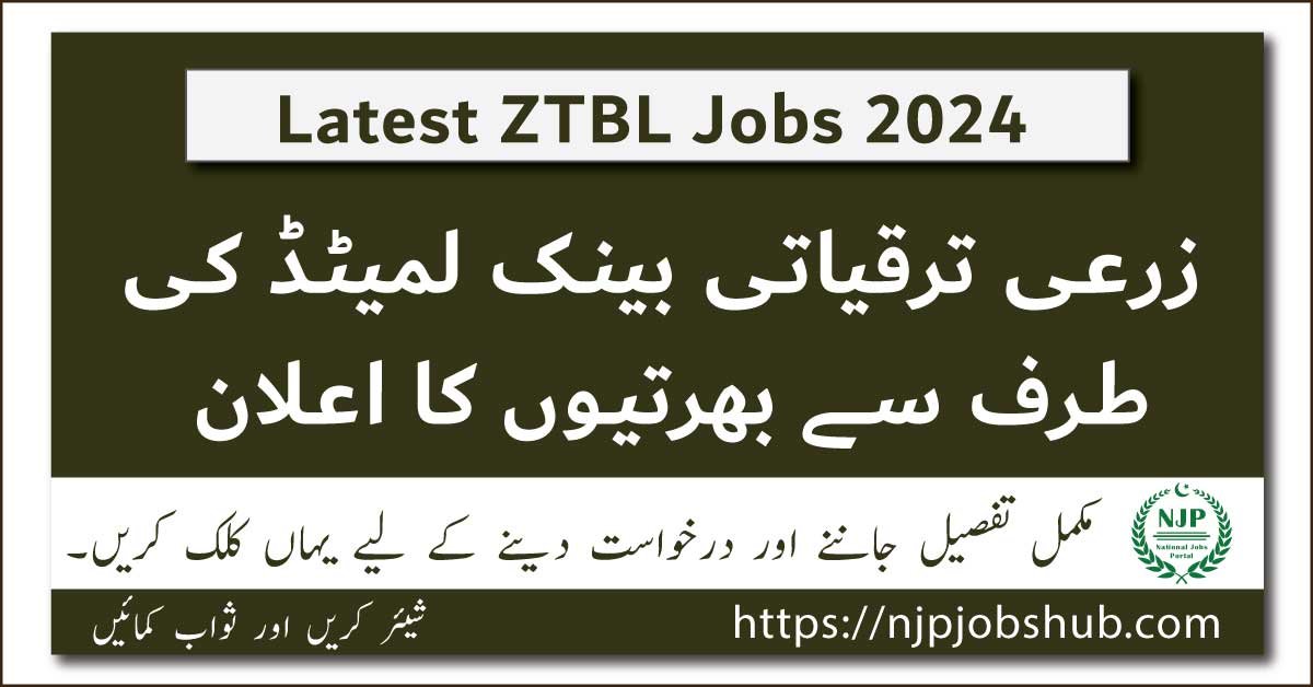 ZTBL Jobs 2024 Apply Online